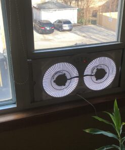 Genesis Twin Fan High Velocity Reversible AirFlow Fan, LED Indicator Lights Adjustable Thermostat & Max Cool Technology, ETL Certified, White (A1WINDOWFAN) 36 71QxZkH5olL 1