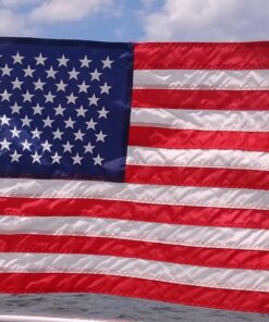 TAYLOR MADE PRODUCTS Sewn American Flag for Boats, 12" x 18", Marine-Grade Nylon, Fade Resistant, Brass Grommets, Embroidered Stars and Stripes, Flag only - 2020109194 41 71QxlUqlkvL