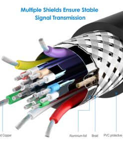 Rankie Mini DisplayPort (Mini DP) to VGA Adapter, Gold Plated 1080P Thunderbolt Port Compatible Converter, Black 11 71QxtgBTgQL