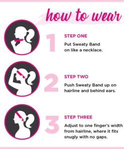 Sweaty Bands Womens Girls Headband - Non-Slip Velvet-Lined Sparkle Hairband - Viva Diva Red 3/8-Inch Red Sparkle 8 71QxvAf76zL