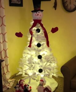Perfect Holiday Christmas Tree, 5-Feet, PVC Crystal White 17 71QxvxTWHL