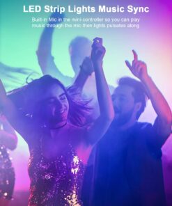 Nexillumi 100 ft LED Lights for Bedroom with Remote Color Changing LED Strip Lights 100FT 29 71QyX9slReL