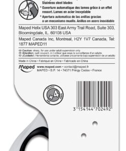 Alternative view of Maped Helix USA Koopy Spring-Assisted Educational Scissors, Kids, 5 Inch, Blunt Tip, Right Handed Use (470249US),Black/White Set of 1