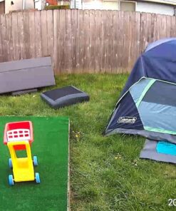 Coleman Skydome Camping Tent, 2/4/6/8 Person Family Dome Tent with 5 Minute Setup, Strong Frame can Withstand 35MPH Winds, Roomy Interior with Extra Storage Included Blue 4-person 45 71Qyki1hq5L