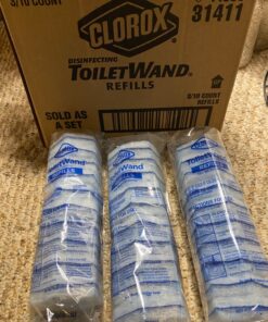Clorox ToiletWand Disinfecting Refills, Disposable Wand Heads - 30 Count (Package May Vary) 30 Refills Original 33 71R KpTFEaL
