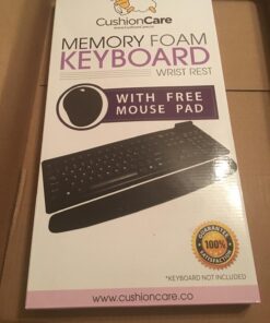 Premium Wrist Rests for Keyboard and Mouse Pad Set - Memory Foam Cushion, Black - Ergonomic Wrists Hand Arm Rest Support for Laptop Computer Desk and Gaming - Carpal Tunnel Syndrome Relief Premium 52 71R a1i5iEL