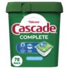 Cascade Complete Dishwasher Pods, Dishwasher tabs, Dish Washing Pods for Dishwasher, Dishwasher tablets, Fresh Scent ActionPacs, 78 Count 78 Count (Pack of 1) 27 71R014ZvXwL