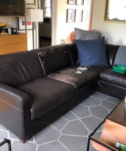 Furniture Leather Max MEGA Kit/Leather Restorer / 8 Oz Refinish 2 Oz Conditioner / 4 Oz Top Coat/Black and White 1 Oz Color Changer/Sponge (Leather Repair Kit) (Dark Brown) 71 71R0TkTpnL