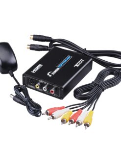 Tendak 3RCA CVBS Composite & S-Video R/L Audio to HDMI Converter Adapter Support 720P/1080P with 3RCA S-Video Cable for NES SNES N64 PS2 PS3 HDTV 29 71R0ipoFfrL