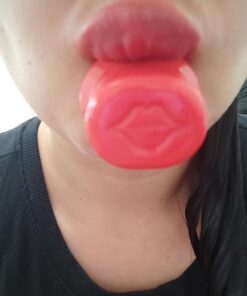 Fullips Lip Plumper Tool - Medium Oval with Bonus Large Round Enlarger - Self Suction Plumping Device For Fuller Lips - Plump in Seconds - Natural Instant Lip Enhancement Kit - Red Plastic Plumpers 40 71R0vW4FhvL