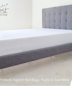 SafeRest Premium 9" Thick Box Spring Encasement - Waterproof - Breathable, Noiseless and Vinyl Free - Fits Up to 9" - Queen 9 inch depth 18 71R14RXXfdL