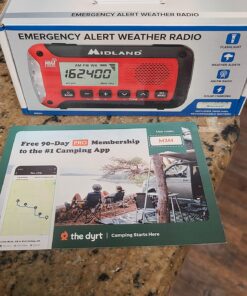 Midland - ER210 Emergency Compact Crank Weather AM/FM Radio - Multiple Power SOS Emergency Flashlight, NOAA Weather Scan + Alert 26 71R1Q9TWMGL