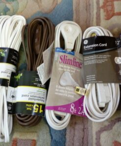 Axis 3-Outlet Indoor Extension Cord with Flat-Profile Plug - 8-foot, White (45505) 25 71R1lKC91pL