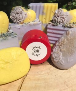 X-Haibei Love Life Rose SOAP Rectangular Lotion Bar Silicone Flower Mold 4 Cavity Soap Making Mold Supplies 3oz per Cell 15 71R1y0iJwrL