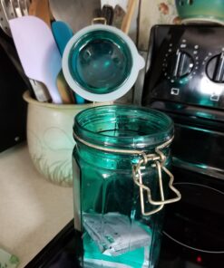 HIC Silicone Replacement Gasket Seals, Fits Regular Mouth Canning Jars, 3.75 x 3.75-Inches, Set of 4 16 71R20NyX31L