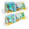 NIUBEE 2 -Packs Kids Acrylic Floating Bookshelf 36 Inch, Clear Bathroom Wall Floating Shelves, Invisible Wall Bookshelves Ledge Book Shelf, 50% Thicker with Free Screwdriver 36inches 2 71R24Kkj3TL