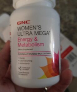 GNC Womens Ultra Mega Energy and Metabolism Multivitamin for Women, 90 Count, for Increased Energy, Metablism, and Calorie Burning 90 Count (Pack of 1) 17 71R29FGdcL