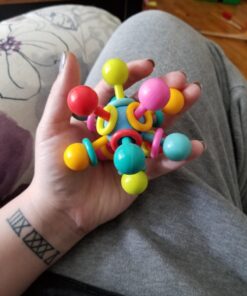 Manhattan Toy Atom Rattle & Teether Grasping Activity Baby Toy 24 71R2wpfzbbL 3