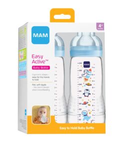 Alternative view of MAM Easy Active Baby Bottle, Switch Between Breast and to Clean, 4+ Months, Boy,(Pack of 2) 2 Count (Pack of 1)