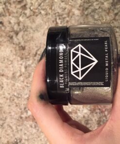 51g/1.8oz Liquid Metal Pearl Black Diamond Pigments® Multipurpose DIY Arts and Crafts Additive | Natural Bath Bombs, Resin Art, Slime, Epoxy, Soap, Nail Polish 41 71R3DEsXOL