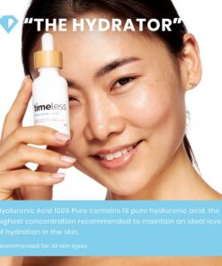 Timeless Skin Care Hyaluronic Acid 100% Pure Serum - 2 oz - Powerful Formula to Rehydrate Skin & Boost Moisture Levels + Relieves Appearance of Skin Tightness - Recommended for All Skin Types 2 Fl Oz (Pack of 1) 22 71R3oJjLnAL
