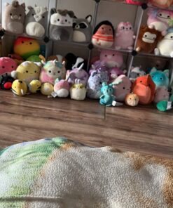 C&AHOME Cube Storage, 9-Cube Plastic Closet Cabinet Organizer, DIY Stackable Bookshelf, Modular shelving Units Ideal for Home, Office, Kids Room, 36.6"L x 12.4" W x 48.4" H Translucent White SBTM3009A Transparent White 31 71R4MwVCJyL