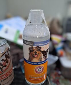 Arm & Hammer Complete Care Fresh Dental Water Additive for Dogs and Cats - Dog Water Additive, Dog Mouth Wash, Dog Dental Rinse, PetWater Additive, Cat Dental Care Bad Breath, Cat Supplies 18 71R5dW9XhWL