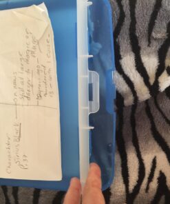 Officemate OIC Slim Clipboard Storage Box Blue 46 71R5xAf3zQL