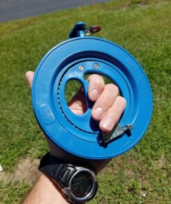 Hengda kite Professional Outdoor Kite Line Winder Winding Reel Grip Wheel with Flying Line String Flying Tools with Lock-Blue 100M-50LB 27 71R6alpIHhL