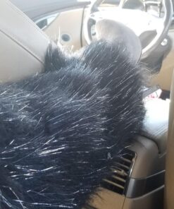 Leg Avenue Women's Furry Festival Leg Warmers Black/Silver 27 71R89IJQ3GL