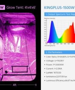 KingLED 2023 Newest 1500w LED Grow Lights with Samsung LM301B LEDs 4 * 4 ft Coverage Full Spectrum Grow Lights for Indoor Hydroponic Plants Greenhouse Growing Lamps Veg Bloom Daul Mode 29 71R9UrD9EDL