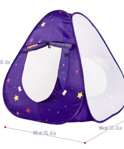 Homfu 3 in 1 Pop up Kids Play Tent with Tunnel Ocean Ball Pit Pool with Basket Hoop for Toddler Boys Girls to Play and Craw Indoor&Outdoor As Birthday Gift Purple Ball Pit 17 71R9gN1Mz7L