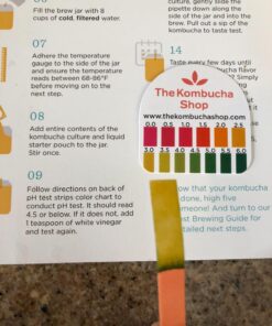 The Kombucha Shop Organic Kombucha Starter Kit - 1 Gallon Brewing Kit Includes All The Essentials Required for Brewing Kombucha At Home Regular 55 71R9sWrjkDL