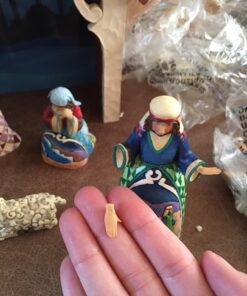 Jim Shore Heartwood Creek 9-Piece Mini Nativity Set Stone Resin Figurine, 9.75” 9 71RA1KdOVLL