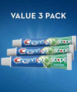 Crest + Scope Complete Whitening Toothpaste, Minty Fresh, 5.4 Oz (Pack of 3) Pack of 3 21 71RA7jDMANL
