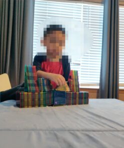 Shapemags 100 Piece Set 100 Pcs Magnet Building Tiles Magnetic Blocks - 5 Shapes Basic Starter Set 3D Construction Building Blocks Magnetic Tiles Set for Kids 17 71RADKn5wFL