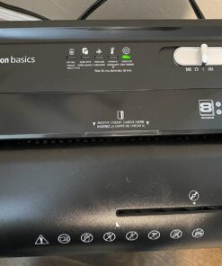 Amazon Basics 8 Sheet High Security Micro Cut Shredder with Pullout Basket, Black 30 71RBCWSv8L