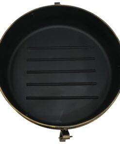 Sunnydaze 34-Inch Cauldron Style Outdoor Fire Pit Bowl with Spark Screen, Log Poker, and Wood Grate - Dark Bronze Finish 34 in 30 71RBi1jDQRL