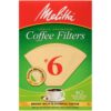 Melitta #6 Cone Coffee Filters, Natural Brown, 40 Count (Pack of 12) 480 Total Filters