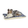 MidWest Homes for Pets Reversible Paw Print Pet Bed in Blue / White, Dog Bed Measures 40L x 26W x 3.5H for Large Dogs, Machine Wash 40.0"L x 26.0"W x 3.5"Th 26 71RDNY9yaPL