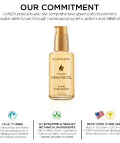 L'ANZA Keratin Healing Oil Treatment, Restores, Revives, and Nourish Dry Damaged Hair & Scalp, With Restorative Phyto IV Complex, Protein and Triple UV Protection Natural 1.7 Fl Oz (Pack of 1) 16 71REID5WeOS