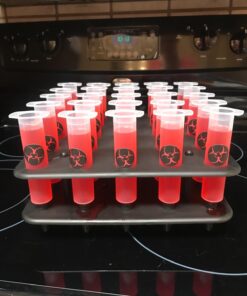 EZ-Inject 25 Pack Plastic Syringes for Jello Shots 1.5oz - 100% Safe and Reusable Jello Shot Syringes with Caps - Medium Syringe Shots Holiday and Halloween Party Supplies for Adults 44 71REp9lsZPL