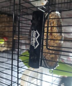 MidWest Homes for Pets Snap'y Fit Food Bowl | Pet Bowl, 20 oz. (2.5 cups) | Dog Bowl Easily Affixes to a Metal Dog Crate, Cat Cage or Bird Cage | Pet Bowl Measures 6L x 6W x 2H Inches,Silver 20 Ounces (2.5 cups) 37 71RErIFIXL