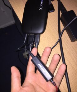 Alternative view of Ground Loop Noise Isolator for Car Audio/Home Stereo System with 3.5mm Audio Cable (Grey) Grey