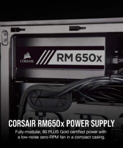 Alternative view of Corsair RMX Series (2018), RM650x, 650 Watt, 80+ Gold Certified, Fully Modular Power Supply