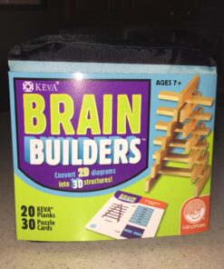 MindWare KEVA Brainbuilders - 3D brain building STEM challenges for boys & girls - Try to build the image - Practice spatial thinking - 20 planks & 30 puzzles 20 71RFpZeG L 4