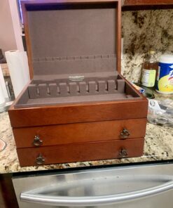 Reed & Barton 43M Bristol Grande Mahogany Flatware Chest,Brown Bristol Grande Mohogany/Brown 19 71RGN6yYVOL 1