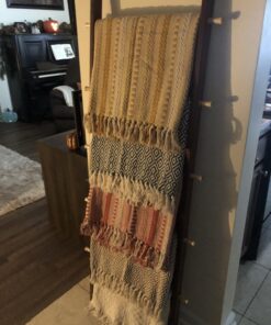 DII Rustic Farmhouse Double Diamond Woven Throw, 50x60, Stone 28 71RGRic TL