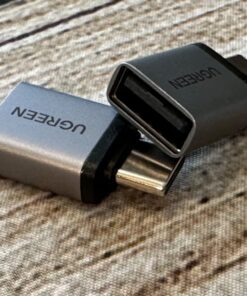 UGREEN USB to USB C 3.0 Adapter 2 Pack,USB C to USB Adapter USB C Male to USB Female Adapter Compatible with iPhone 15 Samsung S23 Ultra MacBook Pro 2023/ Air 2022 iPad Pro/Mini,Thunderbolt 4/3 Silve Silver 47 71RGes281L