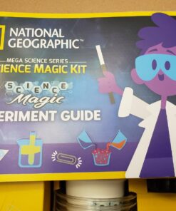 NATIONAL GEOGRAPHIC Science Magic Kit – Science Kit for Kids with 50 Unique Experiments and Magic Tricks, Chemistry Set and STEM Project, A Great Gift for Boys and Girls (Amazon Exclusive) Mega Science Magic 63 71RGmnpSZkL
